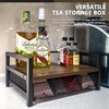 OIHYA Tea Bag Organizer with 6 Compartments Storage Drawer for