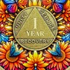 8 Year Sobriety Coin Gifts Set | Sunflower & Butterfly