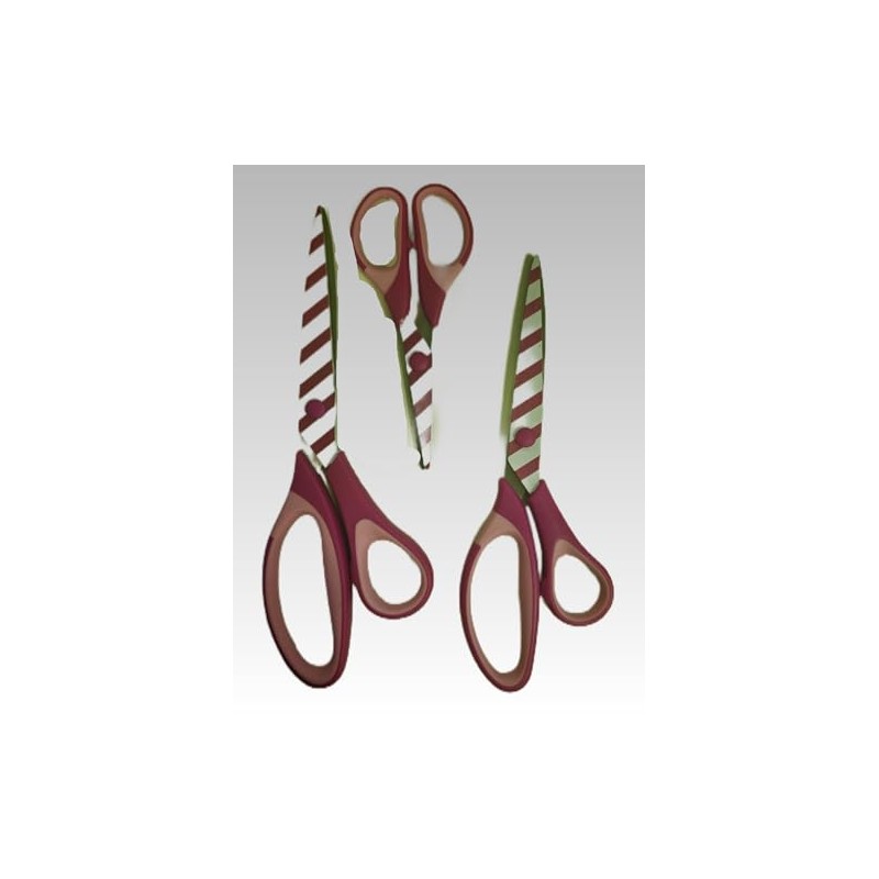 Uaugulft Scissors, Sharp Blades with Pattern, Soft Grip Handle, Multi-Purpose