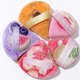 Lumbor37 Esponja Para Maquillaje 5 Piezas, Esponjas de Polvo Triangulares, 2 Materiales de Colchón de Aire, 2 Materiales de Esponja, 1 Material de Agrupación, Adecuado para Todo Tipo de Belleza Facial