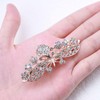 Allereya Crystal Wedding Hair Clip Barrette Rhinestone Flower Hair Barrette