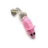 Sisal Mouse Cat Toy Rabbit Fur Tail - 3 pk