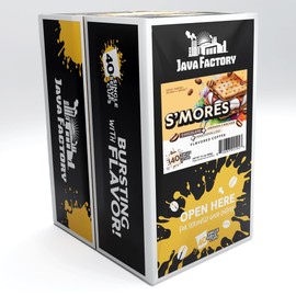 Java Factory Coffee Pods Chocolate, Graham Cracker and Marshmallow Flavored Coffee for Keurig K-Cup Brewers, S'mores, 40 Count