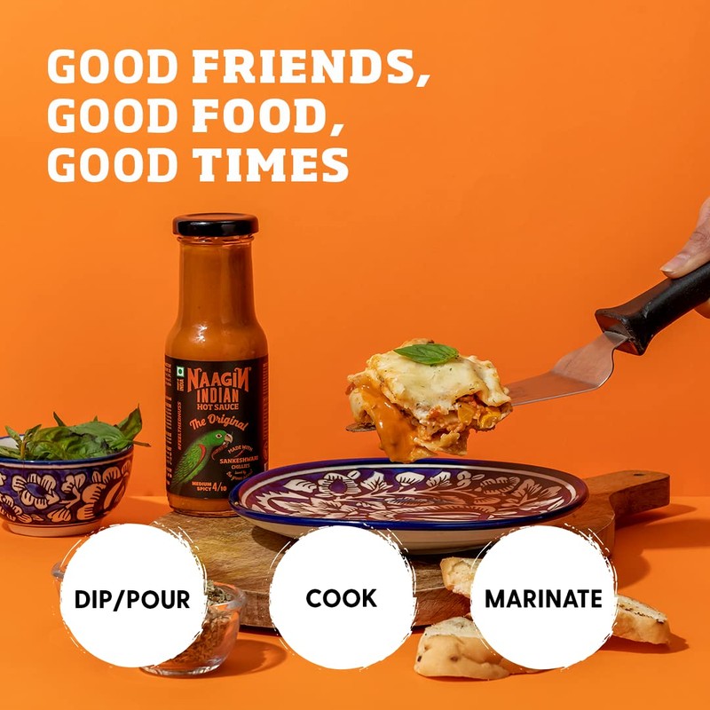 NAAGIN Indian Hot Sauce Combo (Original x 1, Kantha x