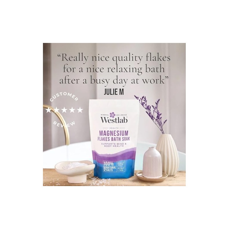 Westlab Westlab Magnesium Flakes 1kg - Supports mind & body