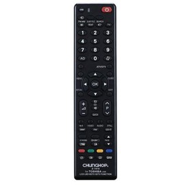 Chunghop Universal TV Remote Control Compatible with Toshiba LCD Smart HD Plasma