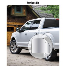 Passenger Side Towing Mirror Glass Upper Replace FL3Z17K707F Fit for Ford Truck F150 2015-2020 F250 F350 F450 F550 Super Duty Truck 2017-2019, Heated Mirror Glass with Rear Holder