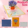 JOFONY 3D Pop Up Card, Lavender Birthday Card with Envelope,