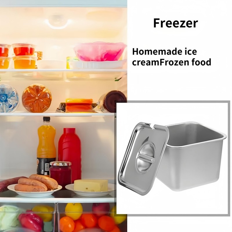 Wzenclave Ice Cream Box Ice Cream Freezer Containers Food Storage