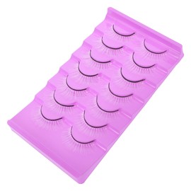 Healeved Fluffy White False Eyelashes Set 7 Pairs Lashes Extension Kit Natural Look for Women's Makeup