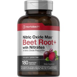 Nitric Oxide Supplement | 180 Capsules | Beet Root with Nitrates | USA