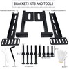 2 Pack Headboard Bracket Kit for Metal Bed Frame, Adjustable