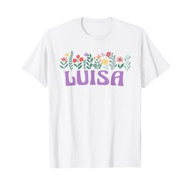 Wildflower Floral Luisa First Name Mother's Day Women T-Shirt