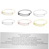 SEWACC 6pcs Slidable Activity Bracelet Extendable DIY Metal Wire Bracelet