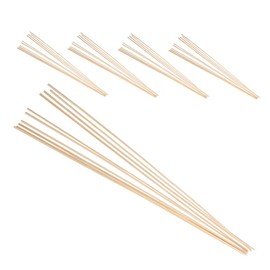 Kisangel 50pcs Bamboo Dowel Rods for DIY Kite Making and Craft Projects Lightweight Craft Sticks for Lanterns Enhanced Flexibility Easy to Use Light Yellow