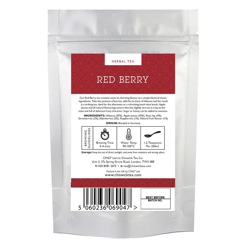 Red Berry Premium Loose Leaf Herbal Fruit Tea - Chiswick
