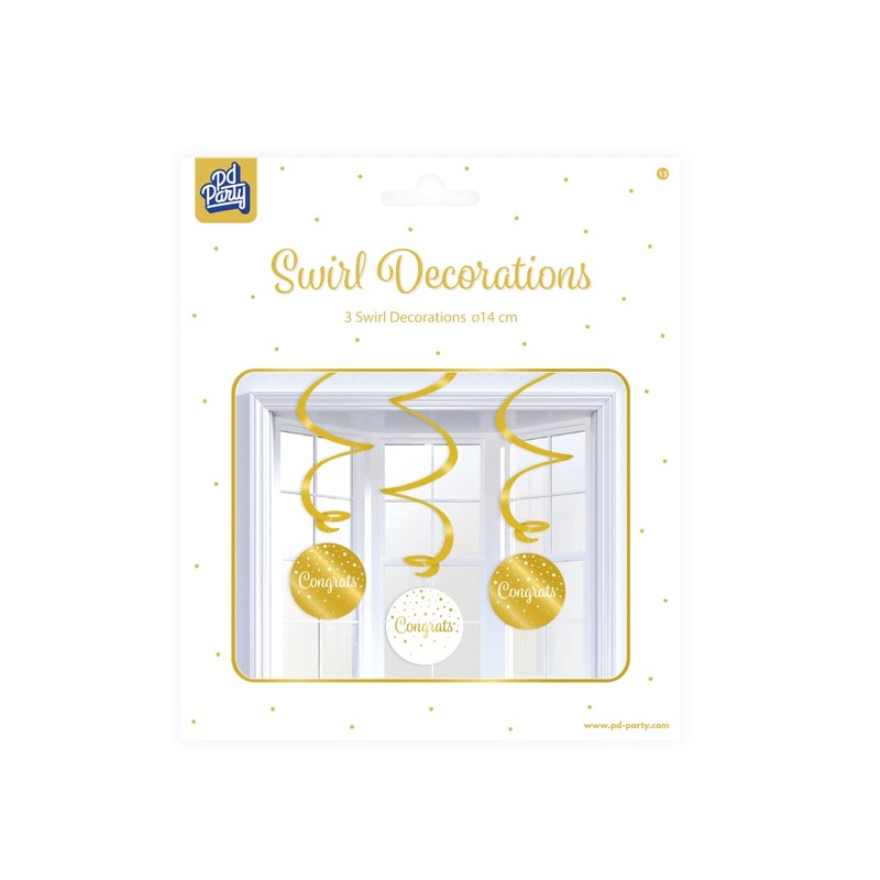 PD-Party 7023113 Hanging Swirl Decoration | Party Theme | Celebration