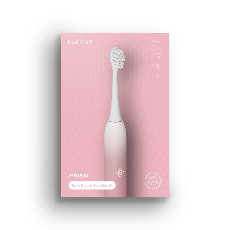 Lucent Prism Elektrische Zahnbürste – Elektrische Zahnbürste mit automatischer Aktivierung,