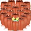 Gejoy 18 Pcs 12 oz Cantaritos De Barro Mexicanos Mini