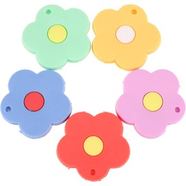 Mikikit Key Covers Caps, 5pcs Silicone Key Covers Key Caps Covers Key Tags House Key Cover Key Sleeve Large Key Identifiers Covers Key Coding Caps Key Labels Silicone Key Tag Set