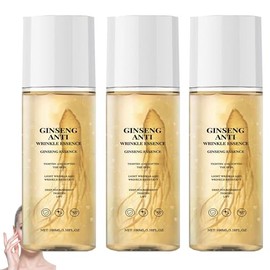 Ginseng Esencia Antiarrugas Serum con Vitamina E - Suero Facial Reafirmante, Lifting e Hidratante para Mujeres y Hombres, Reduce Las Líneas Finas, Las Arrugas, Aprieta La Piel Madura (3Pcs)