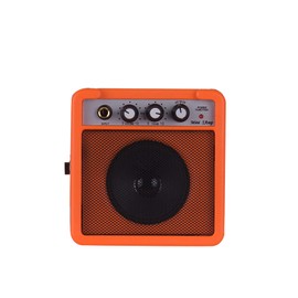 COMETX Mini Guitar amp 5W Mini Guitar Amplifier Amp Speaker with 3.5mm & 6.35mm Inputs 1/4 Inch Output Supports Volume Tone Adjustment Overdrive