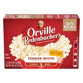 Orville Redenbacher's Old Fashioned Tender White Microwavable Popping Corn 3.28 Ounce (Pack of 3)