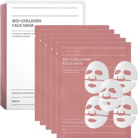 Bio Collagen Mask Overnight,Bio-Collagen Overnight Face Mask, Pure Bio-Collagen Real Deep Mask, Bio Collagen Face Mask, Hydrating Bio Collagen Films Mask Beauty (8Pcs)