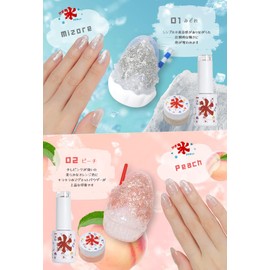 Shaved ice magnet, 85 microns, gel nails, nail gel, art gel, gel nail supplies, nails, gel nail art, popular, self gel nail nail (Shaved ice magnet [Bottle ★ 08])
