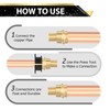 (5-PACK) FOSKAN 3/4 inch Press x 1 inch PEX Crimp,Brass