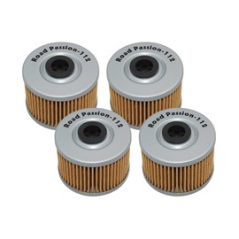 Road Passion 52010-1053 Oil Filter Replacement for Ninja 125 125 2020/ Z125 PRO 125 2017 2018 2019/ POLARIS OUTLAW 500 500 2006 2007/ PREDATOR 500 496 2003-2007 （4pcs）
