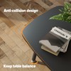 WOHOMO Folding Coffee Table Small Black Coffee Tables for Living