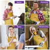 Chef Apron for Men Women with Gift Box Pack, Cross