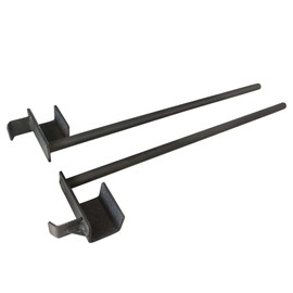 PRISP Safety Bars with J-Hooks - Compatible with 2.5 x 2.5 Inch Cages, Sold in Pairs