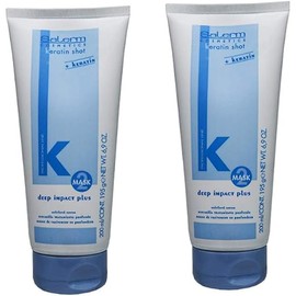 SALERM KERATIN SHOT DEEP IMPACT PLUS 6.9 OZ / 200 ml"Pack of 2"