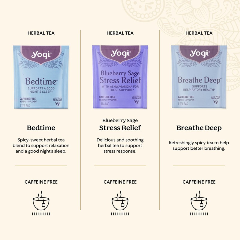 Organic Sampler Gift Box-5 Tea Bags per Flavor (45 Tea