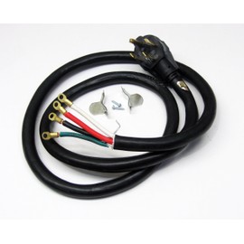 Range Oven Electric Power Cord 4 Prong Wire 50 Amp 6' Foot Heavy Duty
