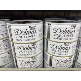 Trader Joe's 3 Cans of Trader Joe’s  DOLMAS GRAPE VINE LEAVES STUFFED WITH RICE Dolmathes