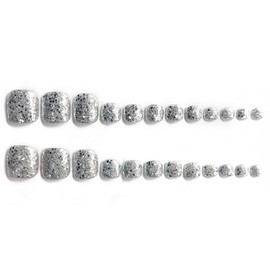Itemshop Glitter Collection Pedicure Pedi Tip Set, 1 Piece, Dear / 잇템샵 글리터 컬렉션 페디큐어 페디팁 세트, 1개, 디어