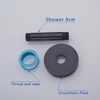 Wall Mounted Stainless Steel Shower Arm Shower Head Extension Pipe