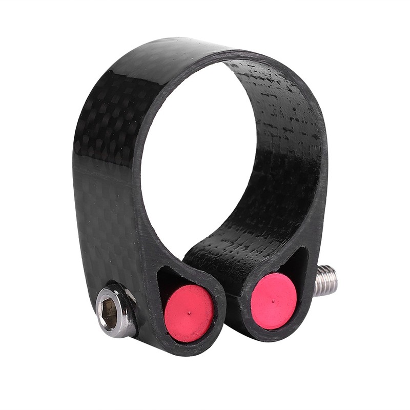 31.8mm Carbon Fiber Mountain Bike Bicycle Seat Post Clamp Quick