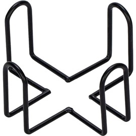 Vintage Coaster Holder Black Iron Metal Holder Storage Caddy for Both Round and Square Coasters Fit 4 to 9 Pieces Coasters,4.4 x 4.4 x 2.48 inches