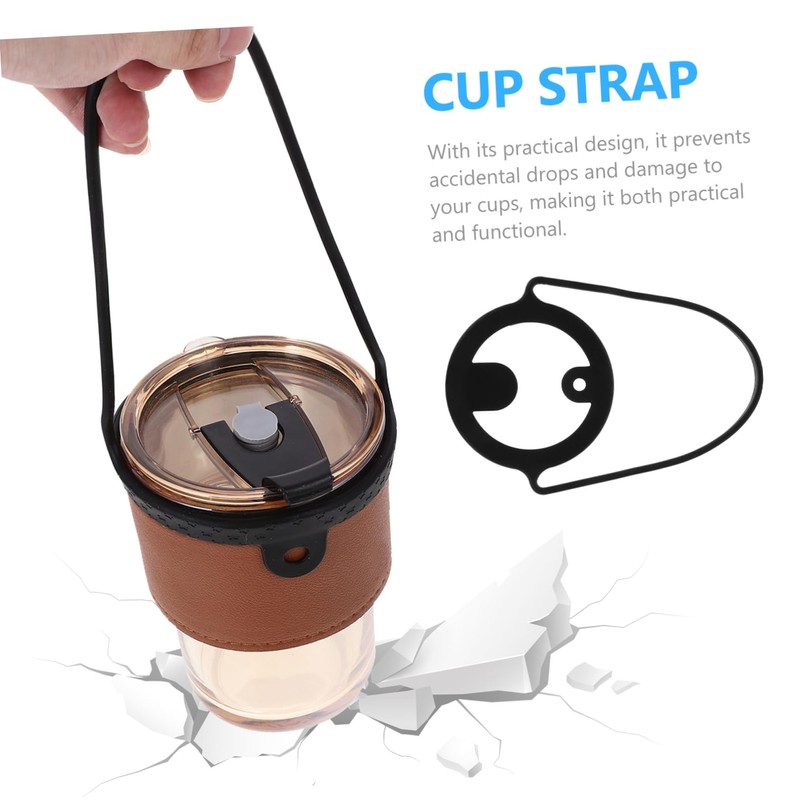 SAFIGLE 2Pcs Outdoor Cup Carrying Straps Durable Coffee Cup Holders
