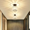 Vinilky Modern Crystal Chandelier Ceiling Light, Flush Lighting Fixture Ceiling