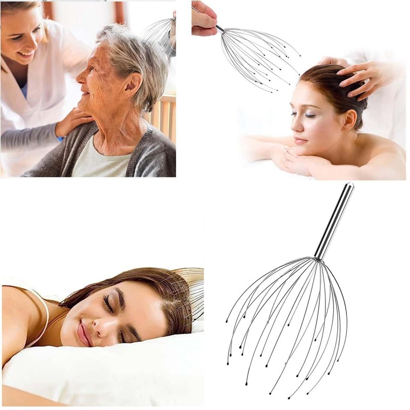 HUIKKJP Scalp Massage, Promotes Blood Circulation, Reduces Fatigue, 20 Fingers,