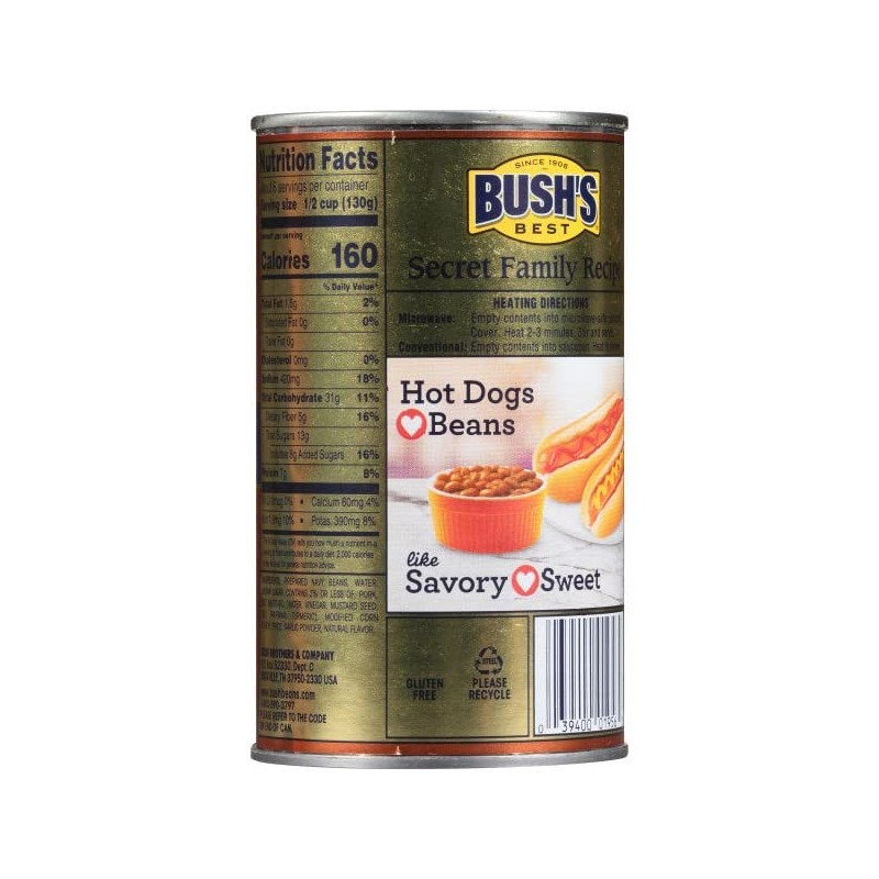 Bush's Best Boston Recipe Baked Beans, 28 Ounce (Pack of