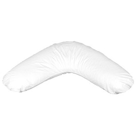 FOSSFLAKES Nursing Pillow – Ergonomic Boomerang Design with Hypoallergenic Filling and 100% Cotton Sateen Cover