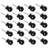 CAXUSD 50pcs Electric Fence Insulators Screw in Ring Insulator for