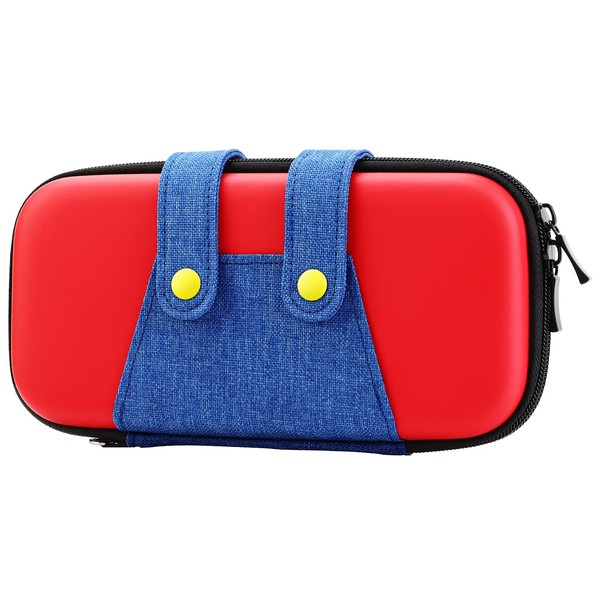 Switch Lite Case, ATiC Switch Light Case, Switch Light, Case, Shockproof, Storage Bag, EVA Material, Shockproof, For Storing Small Items, Such As Game Cards, Cables, Earphones, Mario Red
