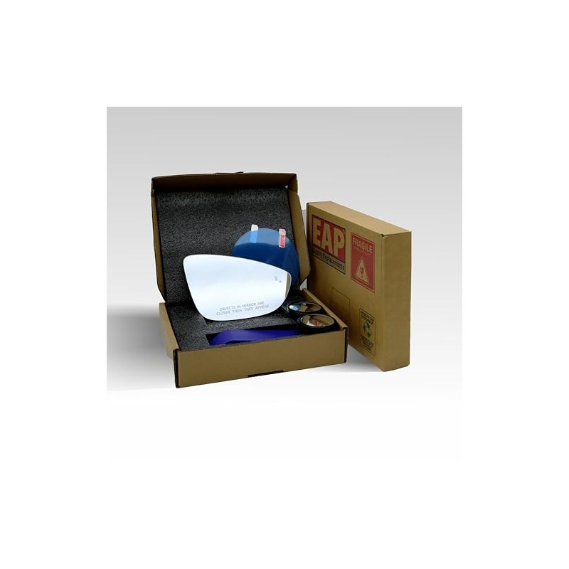 EAP Passenger Side Mirror Glass Compatible with Volkswagen Passat 2016-2022,